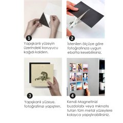 YAPIŞKANLI FOTO MAGNET TABAKA 20x25 CM. 4'LÜ