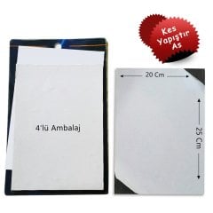 YAPIŞKANLI FOTO MAGNET TABAKA 20x25 CM. 4'LÜ