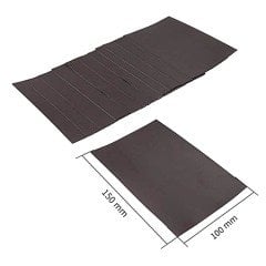 12 Adet 10x15 cm. Yapışkanlı Mıknatıs Tabaka-Fotoğraf Magneti 0,5 mm.