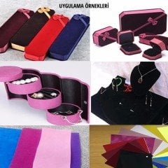 YAPIŞKANLI SÜET KADİFE 45x50 CM. RENK SEÇENEKLİ Bordo