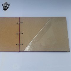 YAPIŞKANLI FOTOĞRAF ALBÜMÜ GERÇEK KADİFE KUMAŞ KAPLI KALIN KAPAK-MOR