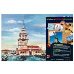 YAPIŞKANLI PANO/İSTANBUL, KIZ KULESİ 33X48 CM.