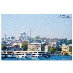 YAPIŞKANLI PANO/İSTANBUL, MANZARA 33X48 CM.