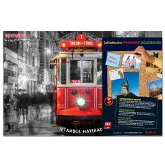 YAPIŞKANLI PANO/İSTANBUL, TRAMVAY 33X48 CM.
