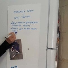 MIKNATISLI YAPIŞKANLI DUVAR PANO VE PVC YAZI TAHTASI-33X69 cm