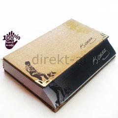 ATATÜRK DEFTER BLOKNOT-EL YAPIMI KALIN KAPAK ÖZEL AÇILI KESİMLİ