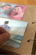 PAZEN/DİVİTİN KUMAŞ KAPAKLI YAPIŞKANLI FOTO ALBÜM-KARANFİL DESEN
