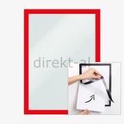 YAPIŞKANLI MIKNATISLI ESNEK ÇERÇEVE A4 DUYURU PANOSU Kırmızı