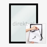 YAPIŞKANLI MIKNATISLI ESNEK ÇERÇEVE A4 DUYURU PANOSU Siyah