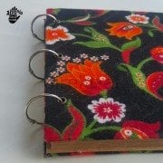 PAZEN/DİVİTİN KUMAŞ KAPAKLI YAPIŞKANLI FOTO ALBÜM-LALE DESEN