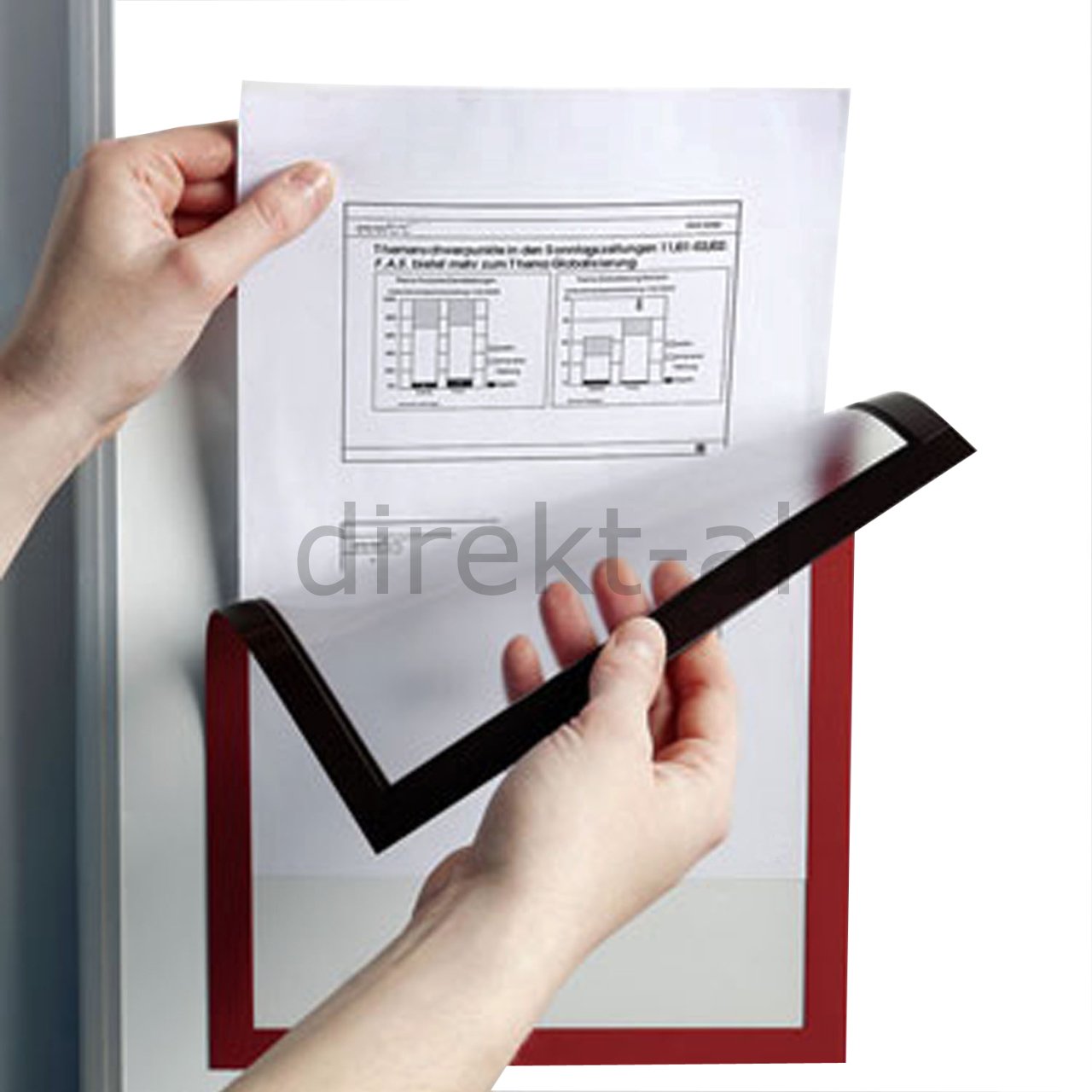 ARKASI MIKNATISLI KENARLARI RENKLİ FOLYO BİLGİ CEBİ-A4