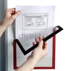 ARKASI MIKNATISLI KENARLARI RENKLİ FOLYO BİLGİ CEBİ-A4