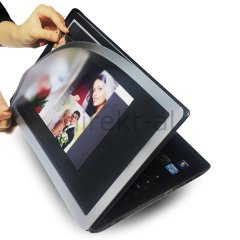 LAPTOP KAPAK-MANYETİK KAPAKLI ARKASI YAPIŞKANLI AÇ KAPA ÇERÇEVE (Magic Frame) Gri