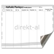 MIKNATISLI PANO HAFTALIK PLANLAYICI YAZ SİL 50X70 CM
