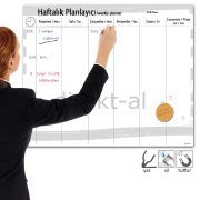 MIKNATISLI PANO HAFTALIK PLANLAYICI YAZ SİL 50X70 CM