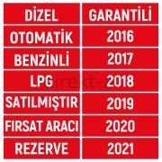 ARAÇ SATIŞI İÇİN CAM YAZILARI YAPIŞKANSIZ YAPIŞIR. 16 FARKLI YAZI