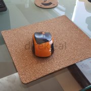 MOUSE PAD DOĞAL MANTAR  KAYMAZ TABANLI-ESNEK-YENİLİK DİKDÖRTGEN