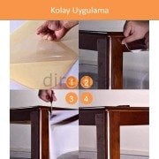 KEDİ EĞİTİM BANDI TEKYÜZ YAPIŞKANLI TIRMALAMA CAYDIRICI KOLTUK MOBİLYA KORUYUCU ŞEFFAF 25 x 45 cm 4 ADET