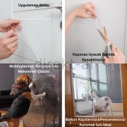KÖPEK TIRMALAMA  KAPI MOBİLYA KORUYUCU YAPIŞKANLI FOLYO 60X85 CM