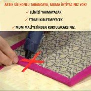 YAPIŞKANLI SÜET KADİFE 45x50 CM. RENK SEÇENEKLİ Gri