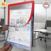 ARKASI YAPIŞKANLI A3 MIKNATISLI ESNEK ÇERÇEVE DUYURU PANOSU  5 RENK SEÇENEKLİ Mavi