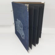 KOT DENİM KUMAŞ KAPAKLI FOTOĞRAF MAKİNASI TEMALI ALBÜM ANI DEFTERİ 23X20 CM. 15 YAPRAK