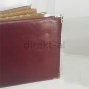 ÖZEL TASARIMLI DERİ KAPAKLI YAPIŞKANLI ALBÜM 29x21 CM. 20 YAPRAK