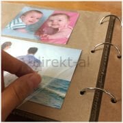 ÖZEL TASARIMLI DERİ KAPAKLI YAPIŞKANLI ALBÜM 29x21 CM. 20 YAPRAK