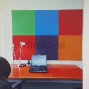 KEÇE KUMAŞ KAPLI DUVAR PANOSU 4 RENKLİ  30X30 CM 4 ADET