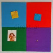 KEÇE KUMAŞ KAPLI DUVAR PANOSU 4 RENKLİ  30X30 CM 4 ADET