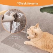 Kedi Tırmalama Koltuk Mobilya Koruyucu Tek Yüz Yapışkanlı, Şeffaf 69x100 Cm.