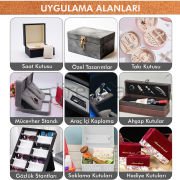 YAPIŞKANLI ALKANTARA NUBUK TİPİ KUMAŞ 48 cm X 100 cm RENK SEÇENEKLİ Taba