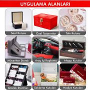 YAPIŞKANLI ALKANTARA NUBUK TİPİ KUMAŞ 48 cm X 100 cm RENK SEÇENEKLİ Kırmızı