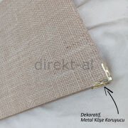 Yapışkanlı Fotoğraf Albümü Jüt Alkantara Kapaklı Nostaljik Tasarımlı Büyük 40 Sayfa