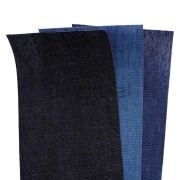 Kot Jeans Denim Kumaş Yapışkanlı Tamir Yama Seti 17 Parça Siyah