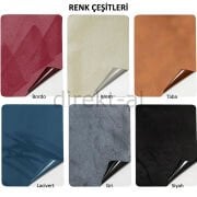 Yapışkanlı Alkantara Nubuk Deri Tipi Kumaş Tamir Yama Seti 3 Set 18 Parça