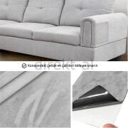 Yapışkanlı Alkantara Nubuk Deri Tipi Kumaş Tamir Yama Seti 3 Set 18 Parça