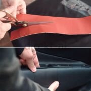 Yapışkanlı Suni Deri Yaması Tamir Seti. Düz Ve Şekilli 17 Adet Turuncu