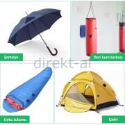 Yapışkanlı Polyester Kumaş Mont Çadır Şemsiye Tamir Yaması 19 Adet Bordo