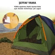 Yapışkanlı Şeffaf Folyo Tamir Yama Seti Yırtılmaz Su geçirmez Mont Çadır Şemsiye 3 Set 18 Adet