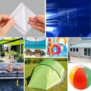 Yapışkanlı Şeffaf Folyo Tamir Yama Seti Yırtılmaz Su geçirmez Mont Çadır Şemsiye 3 Set 18 Adet